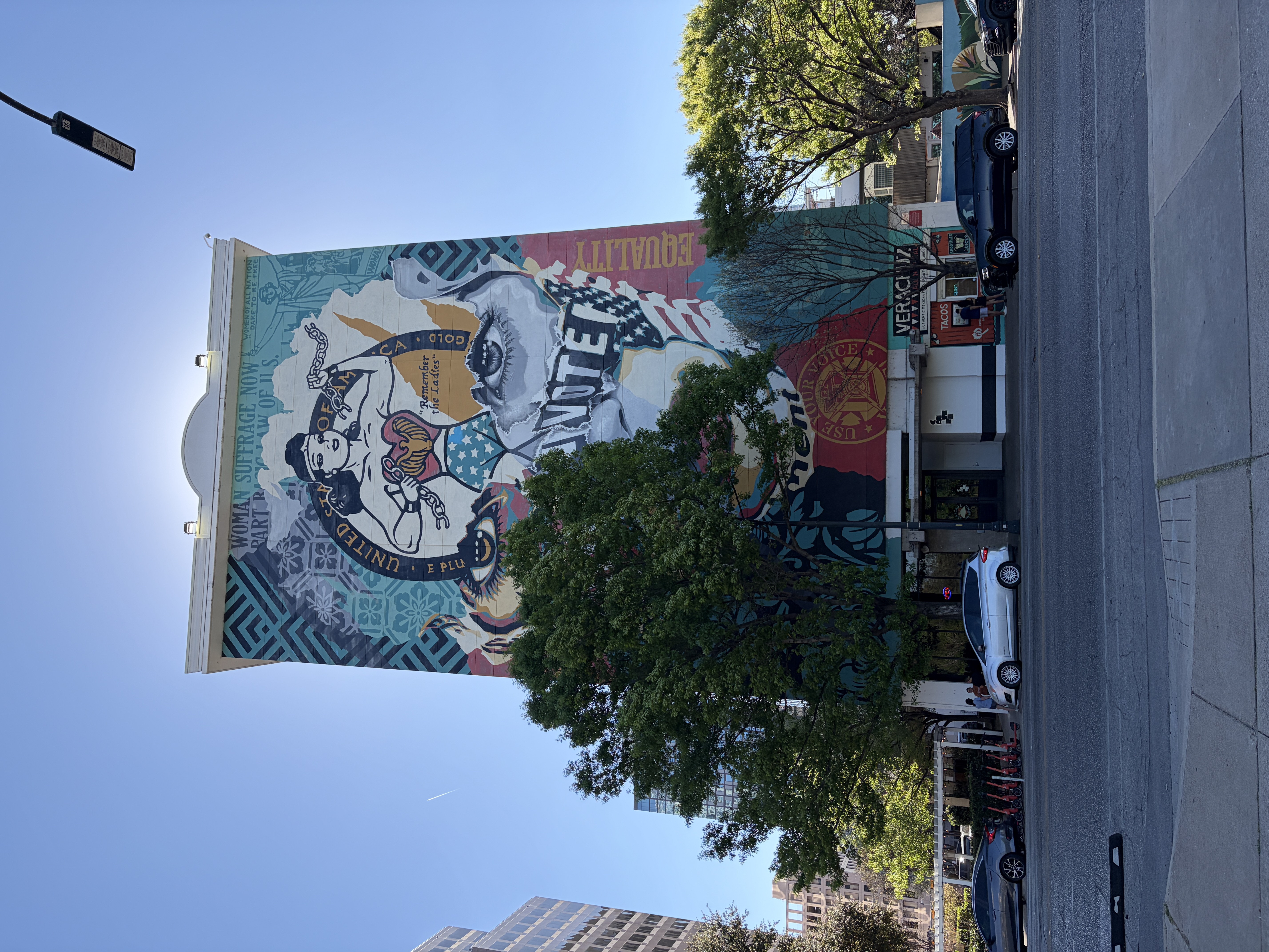 "Woman Suffrage" Mural @ The Line Hotel